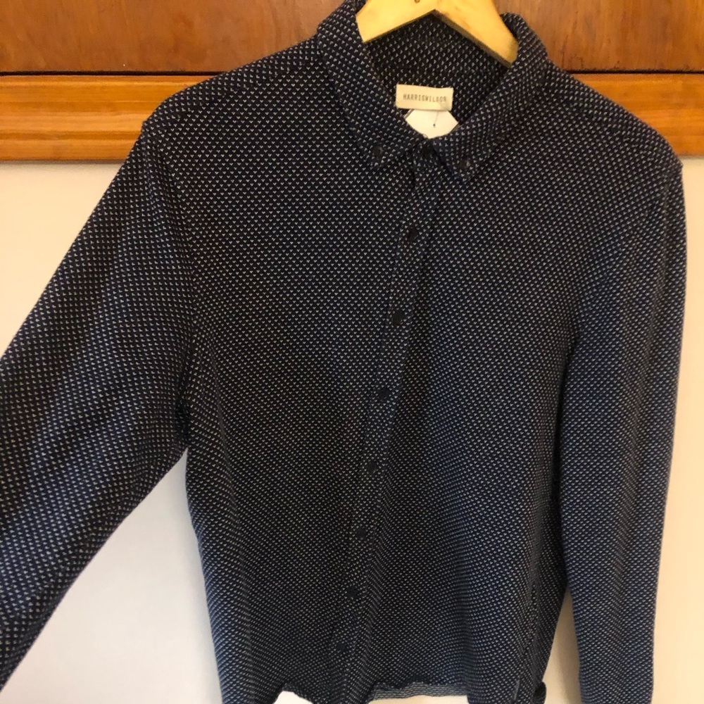 Harris Wilson.Button up word cotton shirt. French designer.